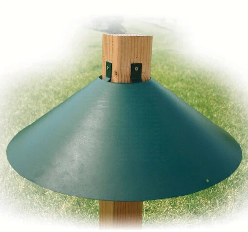 22-Inch Post-Mount Squirrel Baffle 4x4 Post -Pet Supplies Store 4x4 post mount squirrel baffle