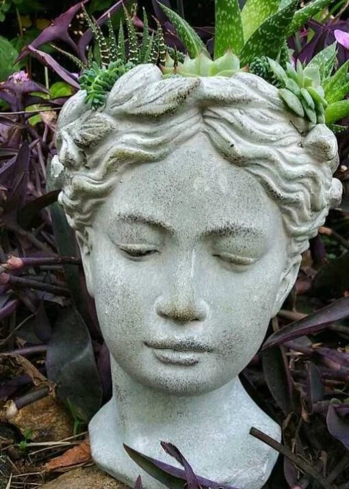 Aphrodite Lady Head Planter -Pet Supplies Store Aphrodite Head Planter