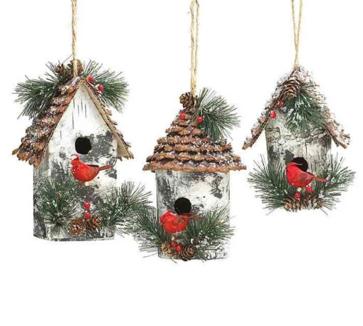 Large Birdhouse Ornaments -Pet Supplies Store BB BH ORN