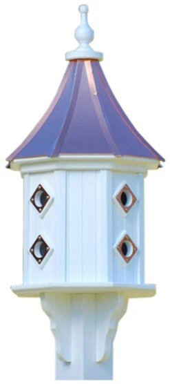 Copper Roof Dovecote Birdhouse 36x14 Slope - 8 Portals -Pet Supplies Store BH14 8CP BC SLOPE