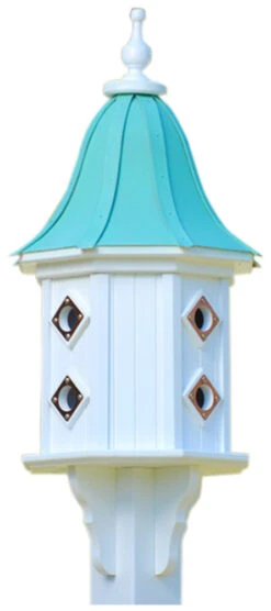 Copper Roof Dovecote Birdhouse 36x14- 8 Portals -Pet Supplies Store BH14 8CP PC BELL