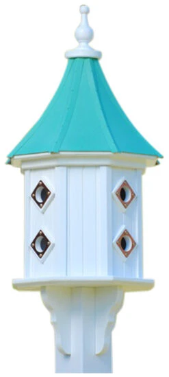 Copper Roof Dovecote Birdhouse 36x14 Slope - 8 Portals -Pet Supplies Store BH14 8CP PC SLOPE