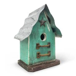 Barn Wood & Tin Rustic Birdhouses -Pet Supplies Store Barnwood Rustic Birdhouse