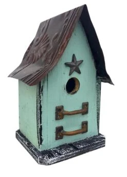 Barn Wood & Tin Rustic Birdhouses -Pet Supplies Store Batrn Wood Tin Rustic Birdhouse