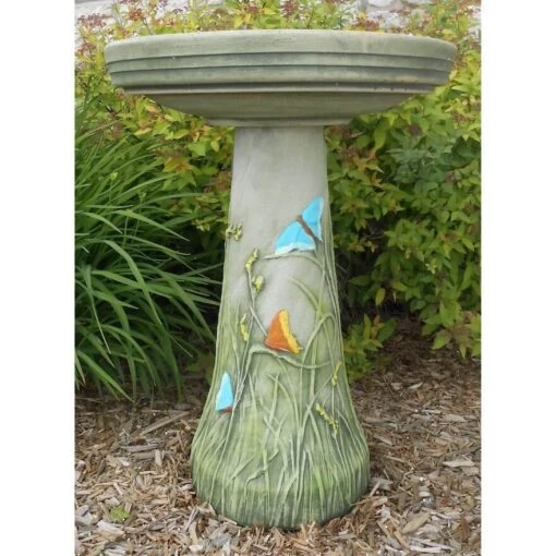 Butterfly Meadow Bird Bath-Locking Top -Pet Supplies Store Butterfly Meadow Bird Bath