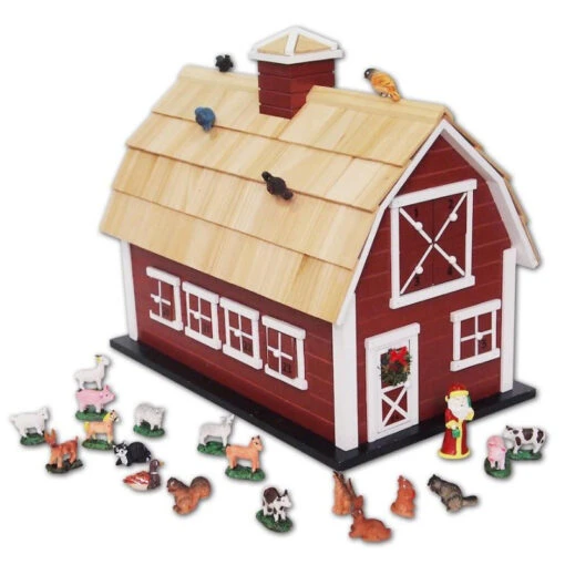 Christmas Barn Advent Calendar -Pet Supplies Store Christmas barn advent calendar