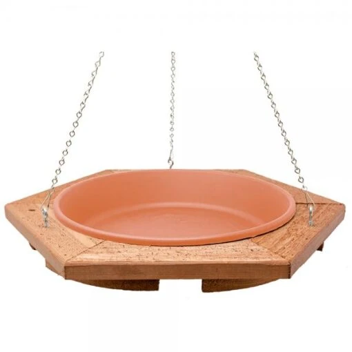 Classic Hanging Wood Bird Bath -Pet Supplies Store Classic Hanging Bird Bath Clay a751bcba dc23 4f13 b4e4 efa8325dd59e