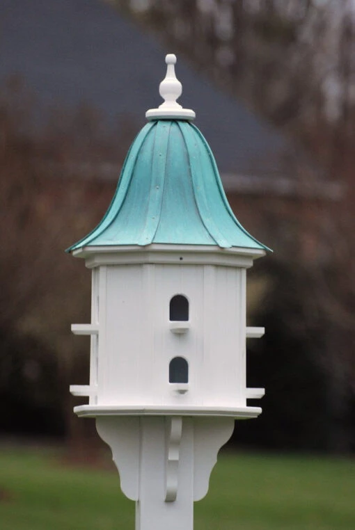 Copper Roof Dovecote Birdhouse 36x14 - 8 Perches -Pet Supplies Store Copper Roof Dovecote Birdhouse 36x14 Patina