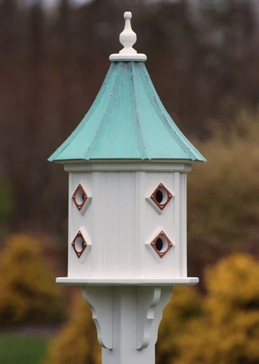 Copper Roof Dovecote Birdhouse 36x14 Slope - 8 Portals -Pet Supplies Store Copper Roof Dovecote Birdhouse Slope Portals