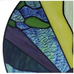 Earth Elements Stained Glass Panel -Pet Supplies Store Earth Elements Stained Glass Panel detail 2