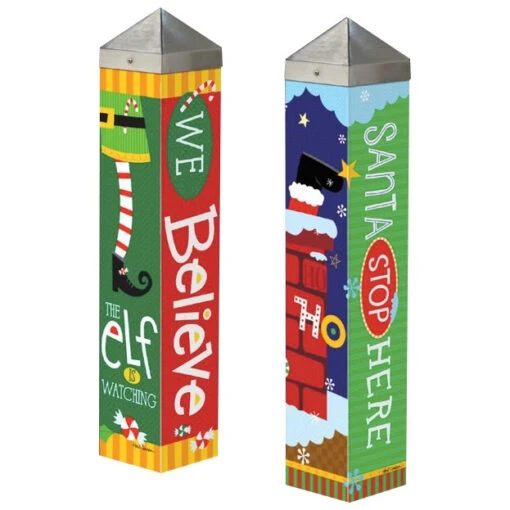 Holiday Garden Art Poles 20-inch -Pet Supplies Store Holiday Art Poles for Garden