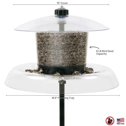 Jagunda Squirrel Proof Bird Feeder With Pole -Pet Supplies Store Jagunda Squirrel Proof Feeder Detail