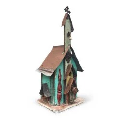 Large Church Birdhouses- 3 Colors -Pet Supplies Store Large Church Birdhouse Aqua