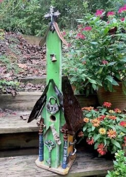 Large Church Birdhouses -Pet Supplies Store Large Church Birdhouse Lock Key