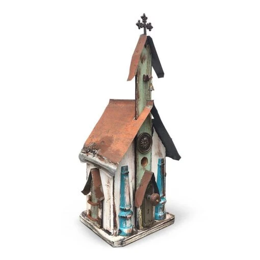 Large Church Birdhouses- 3 Colors -Pet Supplies Store Large Church Birdhouse White