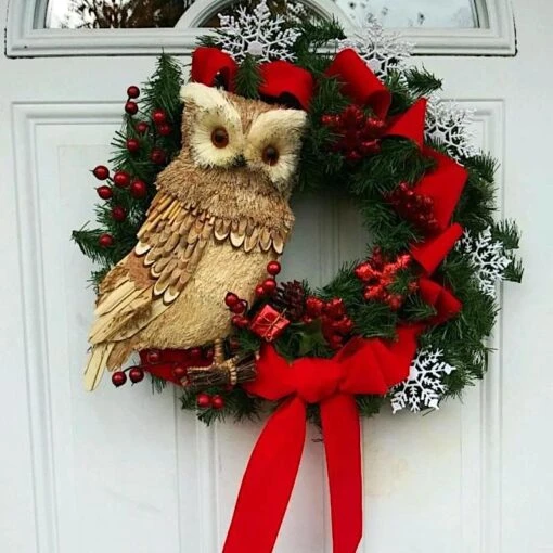 Large Handmade Owl Wall Decor -Pet Supplies Store Large handmade owl decor idea