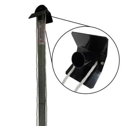 Telescoping Martin Pole- Galvanized 14 Ft. W/ Pulley System -Pet Supplies Store Martin Pole Detail