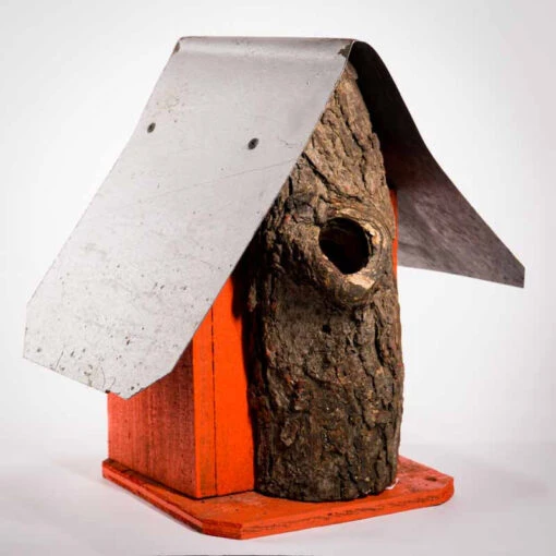 Natural Log Front Birdhouses -Pet Supplies Store Natural Log Front Birdhouse 3A