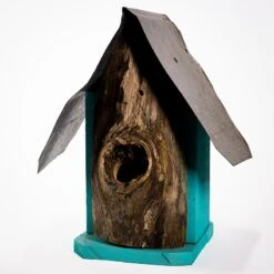 Natural Log Front Birdhouses -Pet Supplies Store Natural Log Front Birdhouse 5A