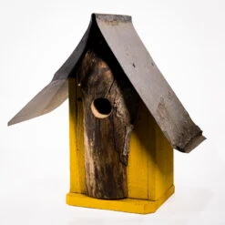 Natural Log Front Birdhouses -Pet Supplies Store Natural Log Front Birdhouse 6A