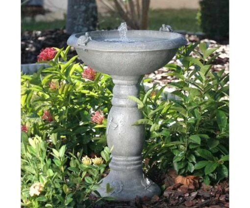 Country Gardens Tall Solar Fountain Birdbath -Pet Supplies Store STI3022