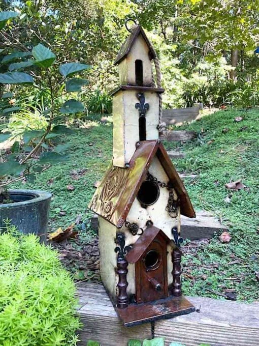 Tall Vintage Church Birdhouse -Pet Supplies Store Tall Vintage Church Birdhouse