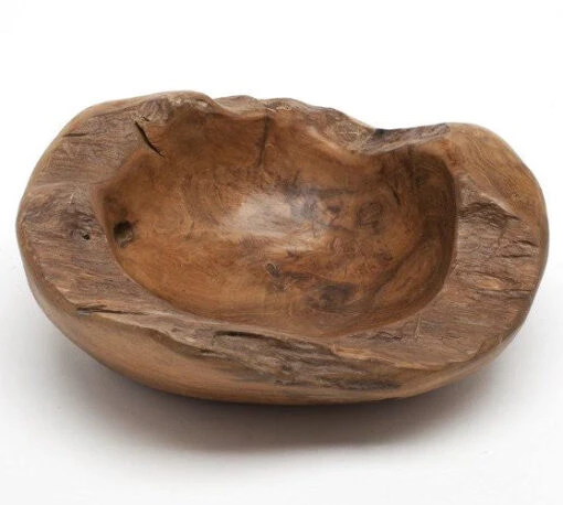 Decorative Teak Wood Bowls -Pet Supplies Store Teak Wood Bowl 12 inch