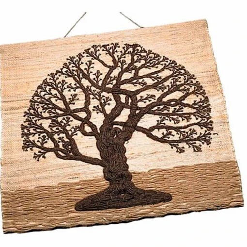 Jute Tree Of Life Tapestry -Pet Supplies Store Tree of Life Jute Wall Hanging