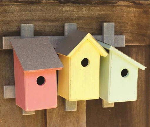 Trellis Trio Birdhouse- 3 Options -Pet Supplies Store Trellis Birdhouse Pastel