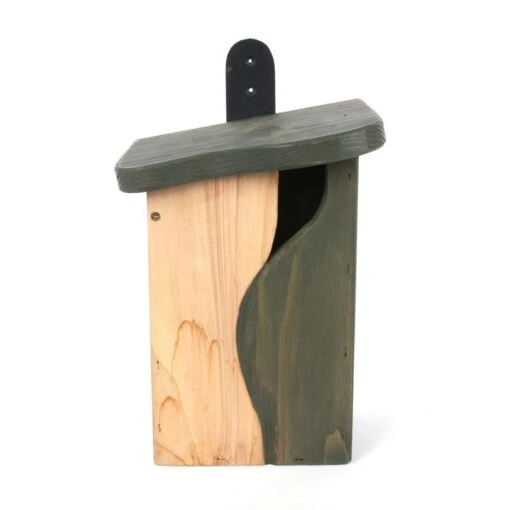 Natural Entry Wood Birdhouse -Pet Supplies Store Unique Curve Wood Birdhouse