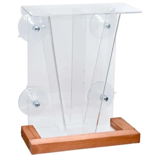 Window Bird Feeder-Double Seed Bins -Pet Supplies Store Window Bird Feeder with Double Hoppers