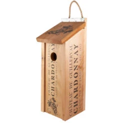 Wine Crate Birdhouse -Pet Supplies Store Wine Bottle Birdhouse