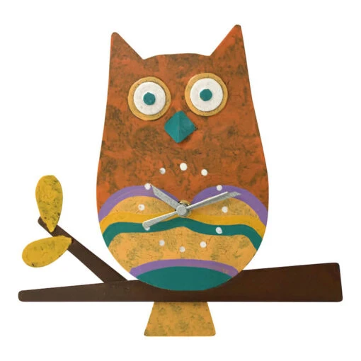 Wise Owl Pendulum Clock -Pet Supplies Store Wise Owl Clock