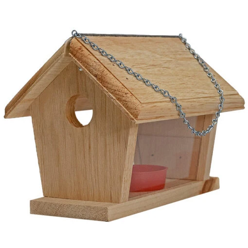 Wooden Bluebird Feeder- Small -Pet Supplies Store Wooden Bluebird Feeder Small