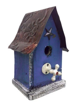 Barn Wood & Tin Rustic Birdhouses -Pet Supplies Store barn wood birdhouse indigo