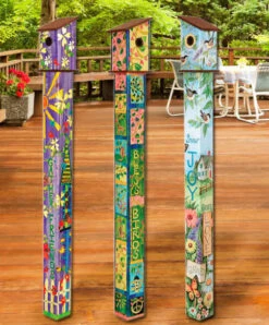 Birdhouse Art Poles 6 Ft. Post -Pet Supplies Store birdhouse art poles 6 ft