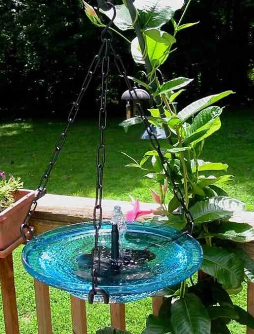 Solar Bubbler Hanging Bird Bath- 2 Colors -Pet Supplies Store blue bub b9397c94 fa78 42b9 8e4c 67dd913d8c57