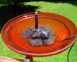 Solar Bubbler Bird Bath-Deck Mount Or Ground -Pet Supplies Store bubbler deck2 copy 345969a5 ff2d 4129 8e11 4db7802bdea2