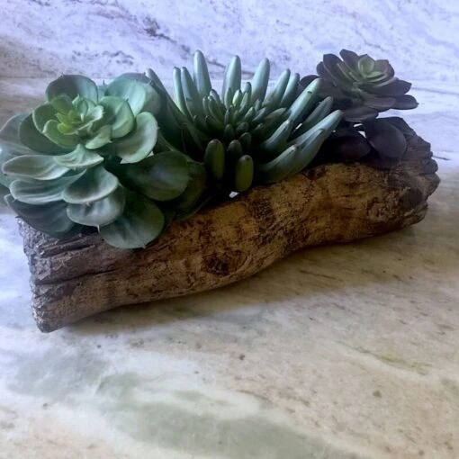 Ceramic Log Planter -Pet Supplies Store ceramic log planter