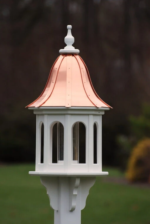 Copper Roof Gazebo Bird Feeder- Vinyl/PVC 36x14 -Pet Supplies Store copper roof bird feeder vinyl pvc 36x14 Bell