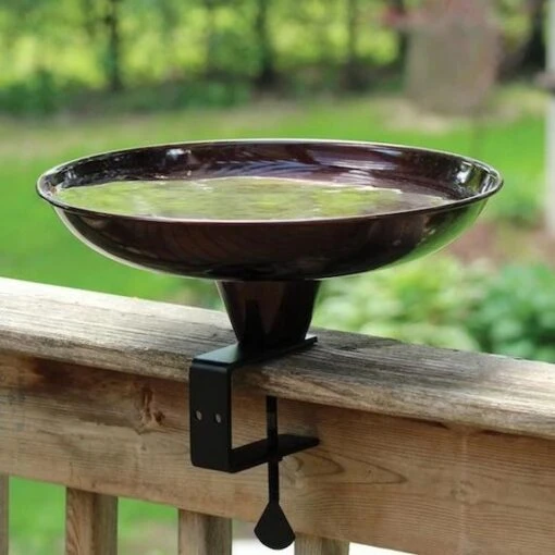 Hi-Rise Deck Mount Bird Bath -Pet Supplies Store deck mount bird bath