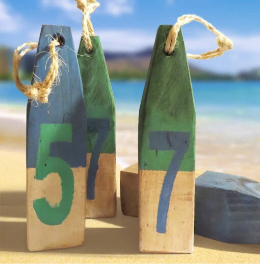 Wood Buoy Set -Pet Supplies Store decorative wood buoy