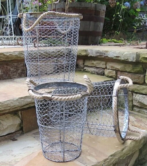 Farmhouse Nested Wire Baskets -Pet Supplies Store farmhouse nested wire baskets