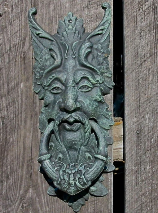 Green Man Cast Door Knocker-Gate Keeper -Pet Supplies Store green man door knocker