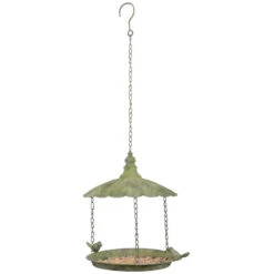 ESSCHERT DESIGN Antique Hanging Tray Bird Feeder -Pet Supplies Store hanging tray feeder Detail