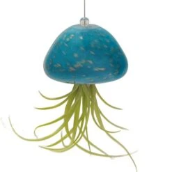 Jellyfish Air Plant Hangers Set/3 -Pet Supplies Store jellyfish air plant hanger teal