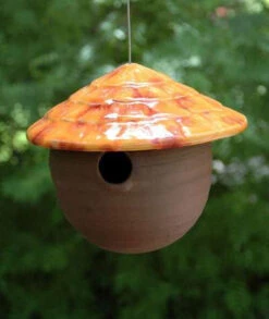 Ceramic Gourd Birdhouse -Pet Supplies Store jj fuzzy peach