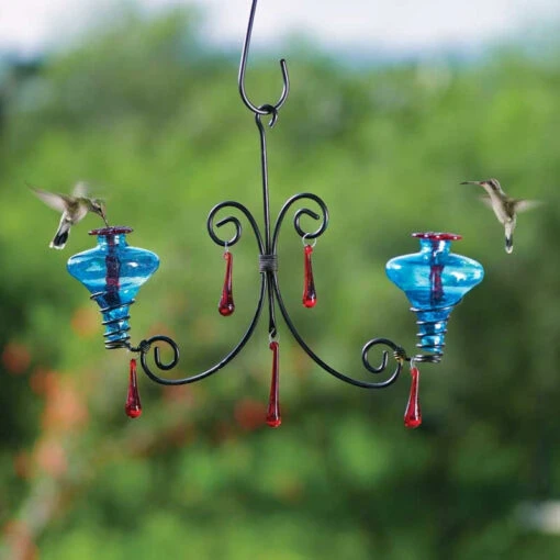 Mini-Blossom Chandelier Hummingbird Feeder -Pet Supplies Store mini blossom chandelier hummingbird feeder