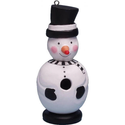 Snowman Wooden Birdhouse -Pet Supplies Store snowman birdhouse