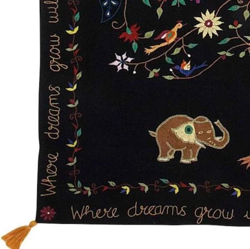 Where Dreams Grow... Tapestry -Pet Supplies Store wall hanging detail